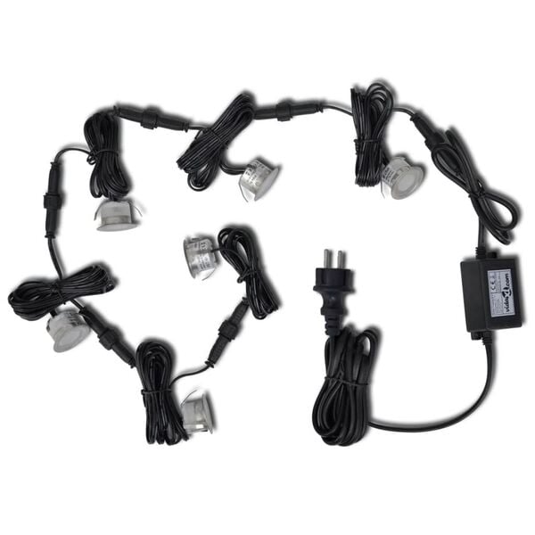 vidaXL Grondlampen 6 st LED warmwit