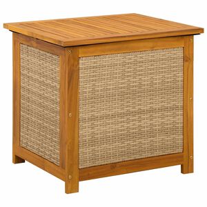vidaXL Tuinopslagdoos 185 L Massief Acaciahout 60 x 50 x 56 cm Beige
