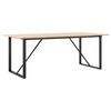 vidaXL Eettafel O-frame 200x100x75 cm massief grenenhout en staal