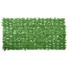vidaXL Balkonscherm met groene bladeren 200x100 cm