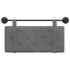 vidaXL Hangend Hoofdeinde Donkergrijs 100 x 55 x 5 cm Fluweel