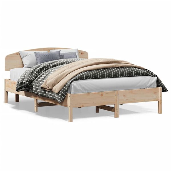 vidaXL Bedframe zonder matras massief grenenhout 160x200 cm