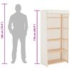 vidaXL Kledingkast 79x40x170 cm stof wit