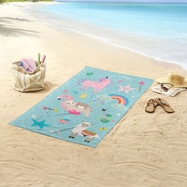 Good Morning Strandlaken MOODY 75x150 cm aquablauw