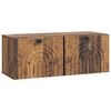 vidaXL Wandbeugel TV-kast Oud hout 78,5 x 31 x 30 cm Bewerkt hout