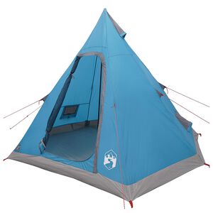 vidaXL Tipi Tent Water-Resistant 3-persoons Blauw