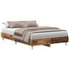 vidaXL Bedframe zonder matras 135x190 cm bewerkt hout oud hout
