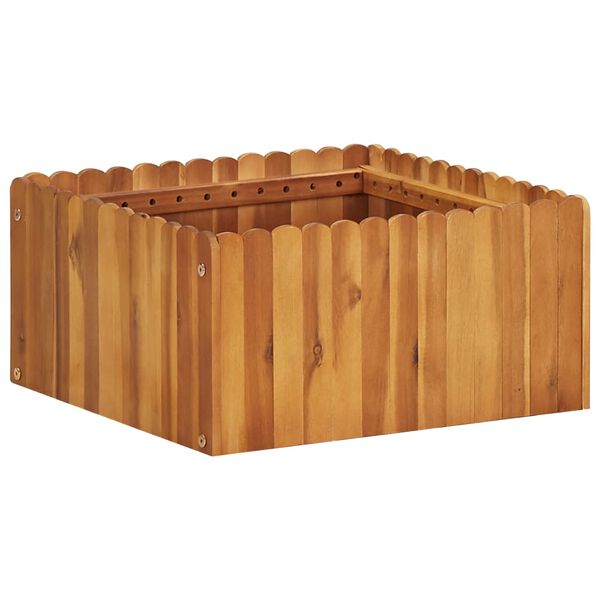 vidaXL Plantenbak verhoogd 50x50x25 cm massief acaciahout