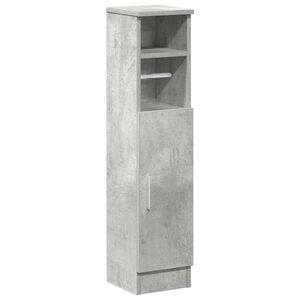 vidaXL Badkamerkast met rolhouder 20,5x22x90 cm betongrijs