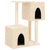 vidaXL Kattenmeubel met sisal krabpalen 86 cm cr&egrave;mekleurig