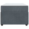 vidaXL Bedframe met matras Donkergrijs 90 x 200 cm Stof