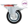 vidaXL 8 st Zwenkwielen 75 mm