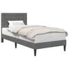 vidaXL Bedframe met hoofdeinde Donkergrijs 100 x 200 cm Fluweel