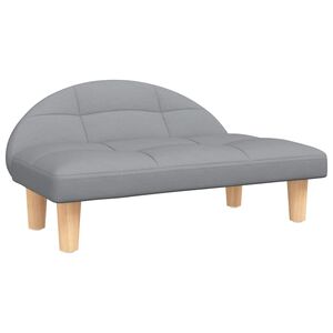 vidaXL Hondenmand 70x52x30 cm stof lichtgrijs