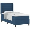 vidaXL Boxspringbed met kussen met hoofdeinde Blauw 200 x 90 cm Stof