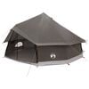 vidaXL Tipi Tent Bruin Grijs 600 x 600 x 350 cm Polyester en staal