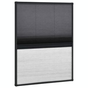 vidaXL Raamhor pliss&eacute; met verduistering 60x80 cm aluminium