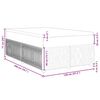 vidaXL Boxspring met matras fluweel donkergrijs 120x200 cm