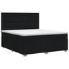 vidaXL Boxspringbed met matras met hoofdeinde Zwart 140 x 190 cm Stof