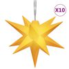 vidaXL Kerstlamp 10 LED's 10 cm geel