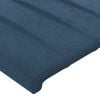 vidaXL Hoofdbord 80x5x78/88 cm fluweel donkerblauw