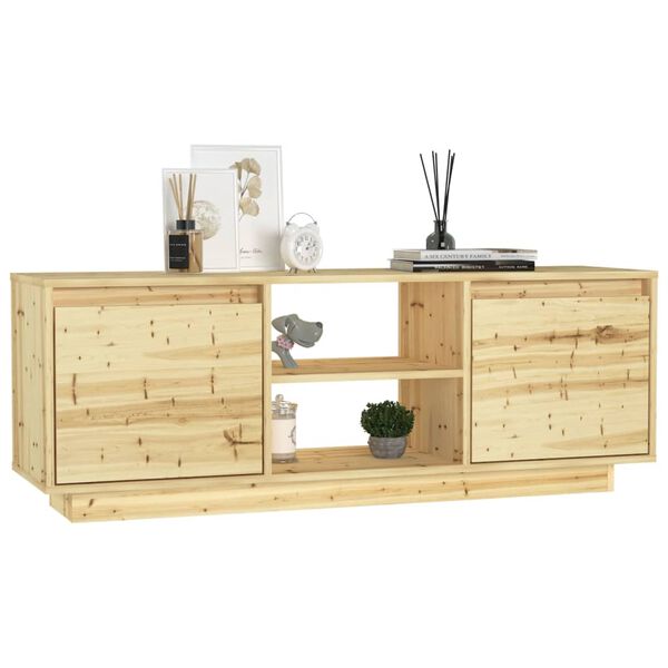 vidaXL Tv-meubel 110x30x40 cm massief vurenhout