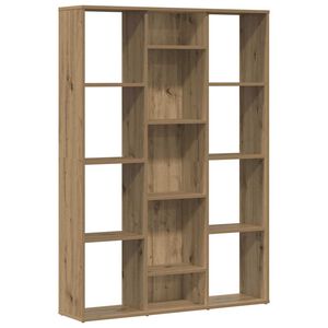 vidaXL Kamerscherm/boekenkast 100x24x140 cm bewerkt hout eikenkleurig