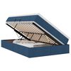 vidaXL Opslag bed met matras met opslag Blauw 120 x 190 cm Polyester