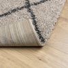 vidaXL Vloerkleed PAMPLONA shaggy hoogpolig 140x200 cm beige antraciet