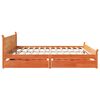 vidaXL Bedframe zonder matras massief grenenhout wasbruin 180x200 cm