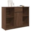 vidaXL Dressoir met lade 101x35x76 cm spaanplaat bruin eikenkleurig