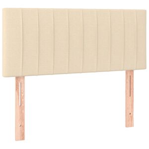 vidaXL Hoofdbord 80x5x78/88 cm stof cr&egrave;mekleurig