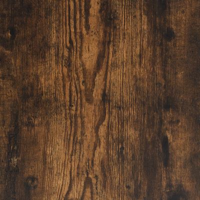 vidaXL Badkamerkast 33x33x185,5 cm bewerkt hout gerookt eikenkleurig