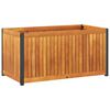 vidaXL Plantenbak 85x45x44 cm massief acaciahout en staal