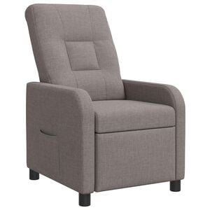 vidaXL Relaxfauteuil Taupe Stof