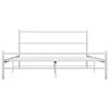 vidaXL Bedframe metaal wit 120x200 cm