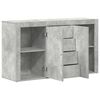 vidaXL Dressoir met lade Beton Grijs 120 x 36 x 69 cm Bewerkt hout
