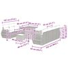 vidaXL Tuin Sofa Set met kussen met opslag 10 pcs Zwart poly rattan