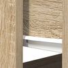 vidaXL Wandtafel met lades sonoma 85,5x38,5x74,5 cm eikenkleurig