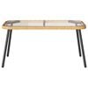 vidaXL Salontafel Bruin en zwart 90 x 45 x 43 cm poly rattan