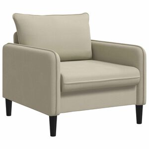 vidaXL XL fauteuil Zand fluweel