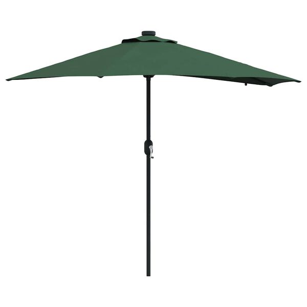 vidaXL Tuinparasol Groen 294 x 150 x 223 cm Polyester en staal