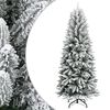 vidaXL Kerstbomen Warmwit PVC en plastic en staal en PE