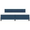 vidaXL Boxspringbed met hoofdeinde Blauw 200 x 200 cm Stof