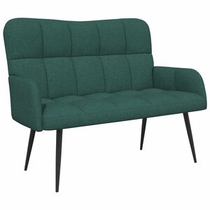 vidaXL 2-Zits Sofa Donkergroen 115 x 61 x 87 cm Stof