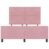 vidaXL Boxspringbed met hoofdeinde Roze 140 x 200 cm Fluweel