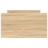 vidaXL Bedframe sonoma eikenkleurig 75x190 cm Small Single