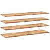 vidaXL Wandschappen 4 st zwevend olieafwerking 160x40x2 cm acaciahout