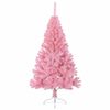 vidaXL Kunstmatig Voorverlicht Kerstboom met 150 LED Roze 120 cm PVC