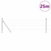 vidaXL Afrasteringspaal Zilver 25 x 0,5 m (25 mm gaas) Staal